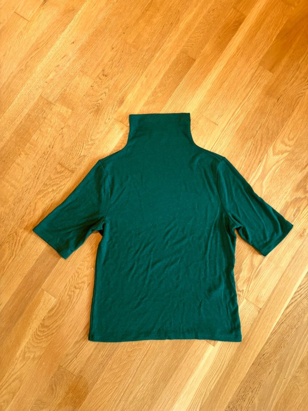 Banana Republic Factory Soft Luxe Turtleneck Top M Glistening Emerald